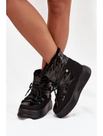 Dámské sněhule na platformě Lee Cooper – černé