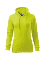 Trendy Zipper mikina dámská limetková