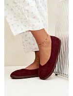 Dámské baleríny barefoot bordové Hollin Dámské baleríny barefoot bordové Hollin