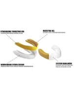 Gelový chránič zubů + krabička - bílá a zlatá | GelTech