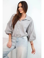 Dámská bavlněná bomber bunda na zip fango zelená Dámská bavlněná bomber bunda na zip fango zelená