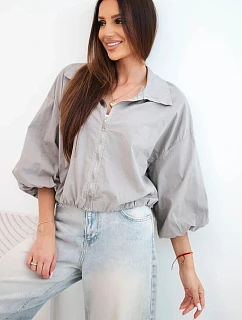 Dámská bavlněná bomber bunda na zip fango zelená