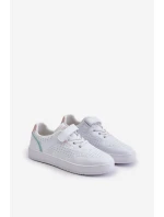 Dětské Tenisky Z Eko Kůže Na Suchý Zip Big Star OO374005 Bílé
