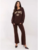 Mikina MJ BL H2477.16 tmavě hnědá Mikina MJ BL H2477.16 tmavě hnědá