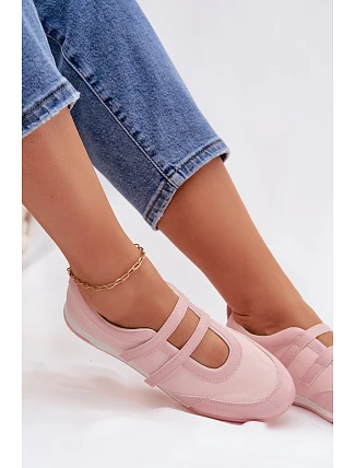 Sportovní dámské baleríny růžové - Farvessa