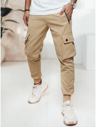 Pánské kalhoty cargo béžové FashionStreet UX4461