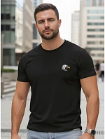 Pánské bavlněné tričko s potiskem orla černé FashionStreet NX0148R Pánské bavlněné tričko s potiskem orla černé FashionStreet NX0148R