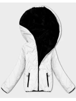 Bílo-černá oboustranná dámská bunda pro přechodné období S'West (B8546-2601)