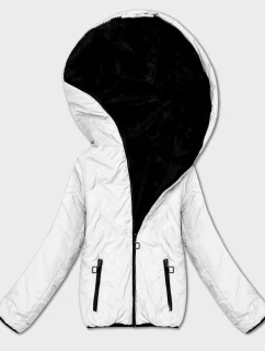 Bílo-černá oboustranná dámská bunda pro přechodné období S'West (B8546-2601)