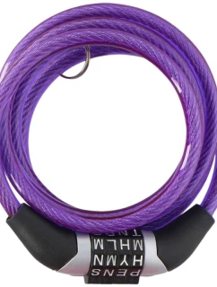 Spirálový zámek na kolo Dunlop, šifra 0,6x120 cm 1042688