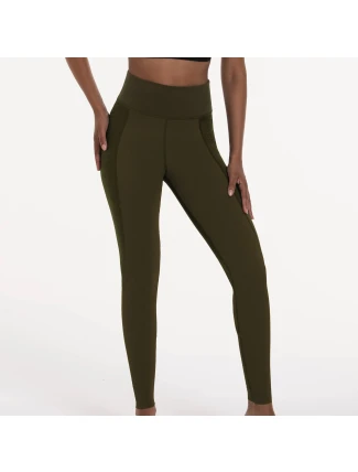 sport. kompres. kalhoty kompresivní 1687 dark olive - Active