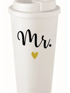 MR. - bílý termohrnek 475 ml