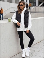 Dámská zateplená vesta bez kapuce, černá, FashionStreet TY5728 Dámská zateplená vesta bez kapuce, černá, FashionStreet TY5728