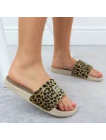 Dámské maskáčové plážové žabky pool beige SS274715