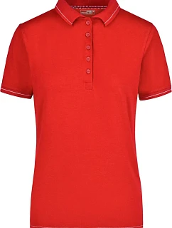Daiber JN 568 Dámské žerzejové elastické polo 02.0568 red/white