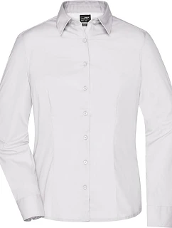 Daiber JN 641 Popelínová business halenka s dlouhým rukávem 02.0641 white