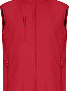 Clique Classic Softshell Vest M Pánská 3-vrstvá softshellová vesta 67.0911 red