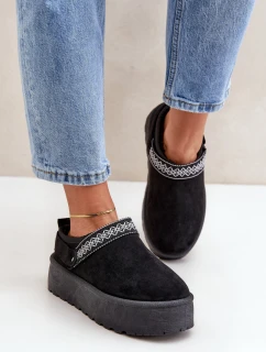 Sněhule S Dekorativním Vyšíváním Černé Selithria