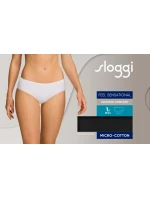 Dámské kalhotky Feel Sensational Midi - BLACK - černé 0004 - SLOGGI