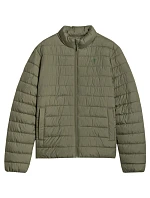 Pánská péřová bunda 4F M597 khaki 4FWAW25TDJAM597 43S pánské