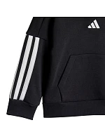 Adidas Essentials Joggers 3 Stripes Fleecová mikina s kapucí Black JD6484 Adidas Essentials Joggers 3 Stripes Fleecová mikina s kapucí Black JD6484