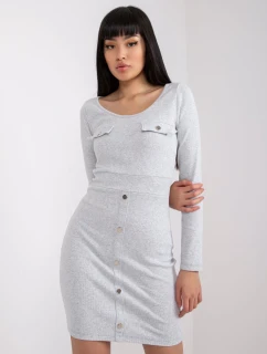 Šaty RV SK 7437.67 světle šedá