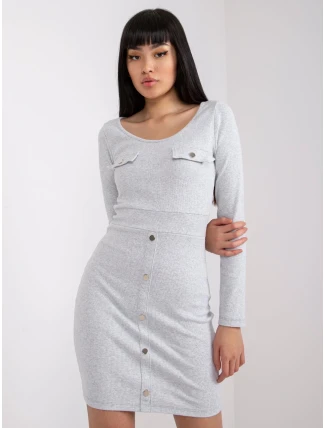 Šaty RV SK 7437.67 světle šedá