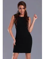 Dámské krátké šaty EMAMODA černé - Černá / L - EMAMODA Dámské krátké šaty EMAMODA černé - Černá / L - EMAMODA