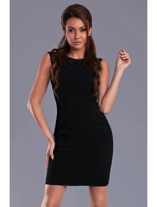 Dámské krátké šaty EMAMODA černé - Černá / L - EMAMODA Dámské krátké šaty EMAMODA černé - Černá / L - EMAMODA