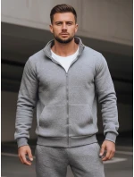 FashionStreet antracitová pánská tepláková souprava AX0734