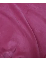 Tmavě růžová dámská velurová souprava s kapucí (8C1175-19) Tmavě růžová dámská velurová souprava s kapucí (8C1175-19)