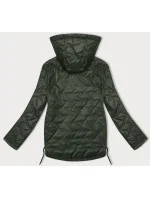 Tenká prošívaná plus size bunda v khaki barvě S'West (B8361-11)