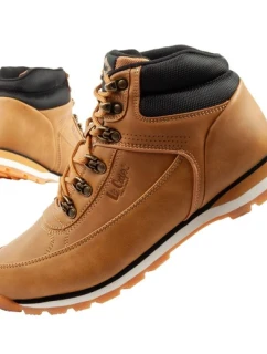 Lee Cooper pánská zimní trekingová zateplená kotníková obuv hnědá