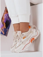 Dámské béžové tenisky ORIS FashionStreet ZY0098 Dámské béžové tenisky ORIS FashionStreet ZY0098