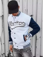 Pánská šedá mikina na zip FashionStreet BX5431