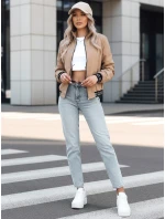 HERA FashionStreet béžový dámský bomber TY3764 HERA FashionStreet béžový dámský bomber TY3764