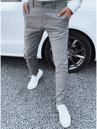 FashionStreet pánské tmavě šedé kalhoty UX4394