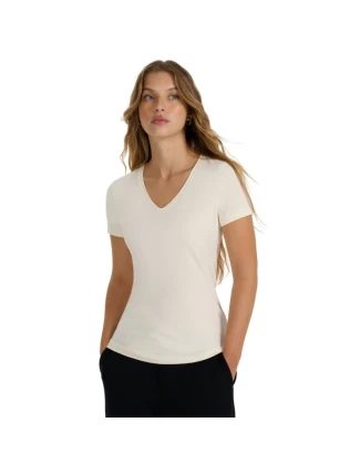 Dámské tričko 4F F2969 krémové 4FWAW25TTSHF2969 12S