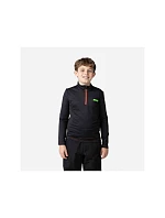 ROSSIGNOL Boy Hero 1/2 Zip Warm Stretch mikina s kapucí černá ROSSIGNOL Boy Hero 1/2 Zip Warm Stretch mikina s kapucí černá
