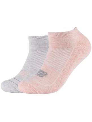 Skechers 2PPK Basic Cushioned Sneaker Socks SK43024-4281 Grey 39-42