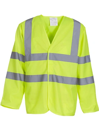 Yoko HVJ 200 Bezpečnostní vesta s dlouhým rukávem 79.J200 hi vis yellow