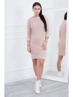 Klasické šaty tmavě pudrově růžové