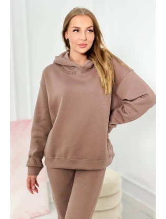 Izolovaná souprava s výšivkou Los Angeles mocca Izolovaná souprava s výšivkou Los Angeles mocca