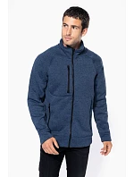 Kariban K 9106 Pánská melanžová pletená fleecová bunda 20.9106 light royal blue melange Kariban K 9106 Pánská melanžová pletená fleecová bunda 20.9106 light royal blue melange