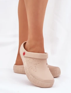 Dámské Lehké Pantofle Big Star II275008 Béžové