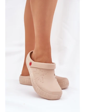 Dámské Lehké Pantofle Big Star II275008 Béžové