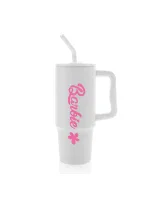 BARBIE - bílý  cestovní termohrnek 900 ml  