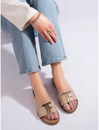 Trendy dámské nazouváky hnědé bez podpatku Trendy dámské nazouváky hnědé bez podpatku