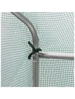 ZAHRADNÍ TUNEL 200x350x200 cm PE KONSTRUKCE ZELENÁ OCEL