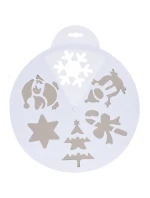 ŠABLONA NA UMĚLÝ SNÍH 30CM 6 VZORŮ